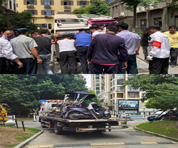 淮南;高新區三和鎮開(kāi)展電動(dòng)車(chē)亂停放、飛線(xiàn)充電整治工作